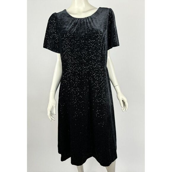 talbots cocktail dresses Black Tiered Sleeveless Cocktail Dress